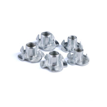 1/4 5/16 Carbon Steel Zinc Plated T Nut with pronge DIN1624